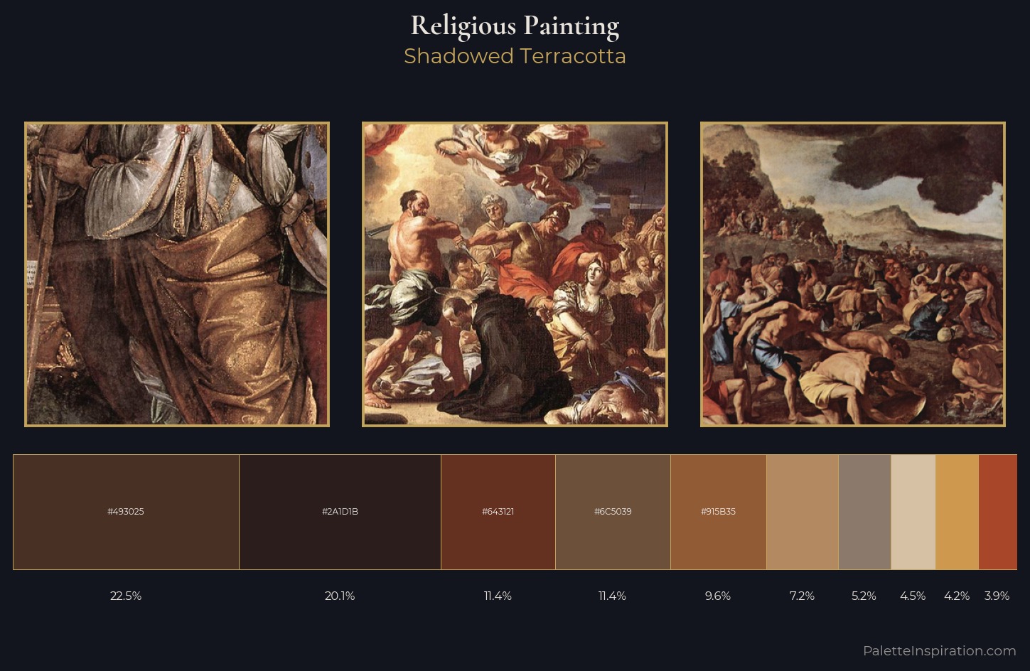 religious painting Palette 34 — Shadowed Terracotta