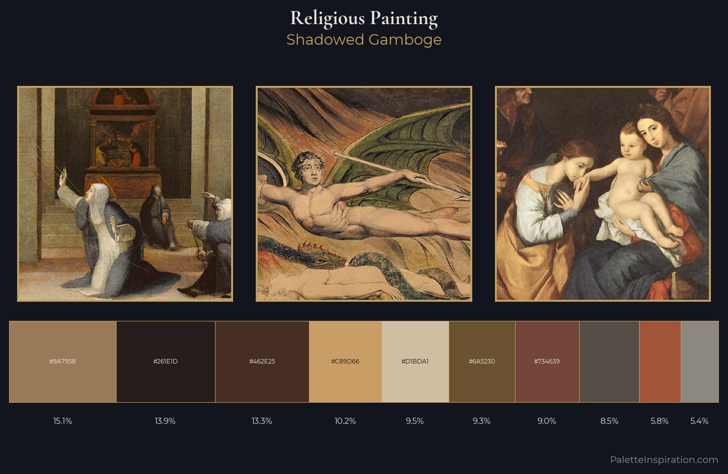 religious painting Palette 35 — Shadowed Gamboge