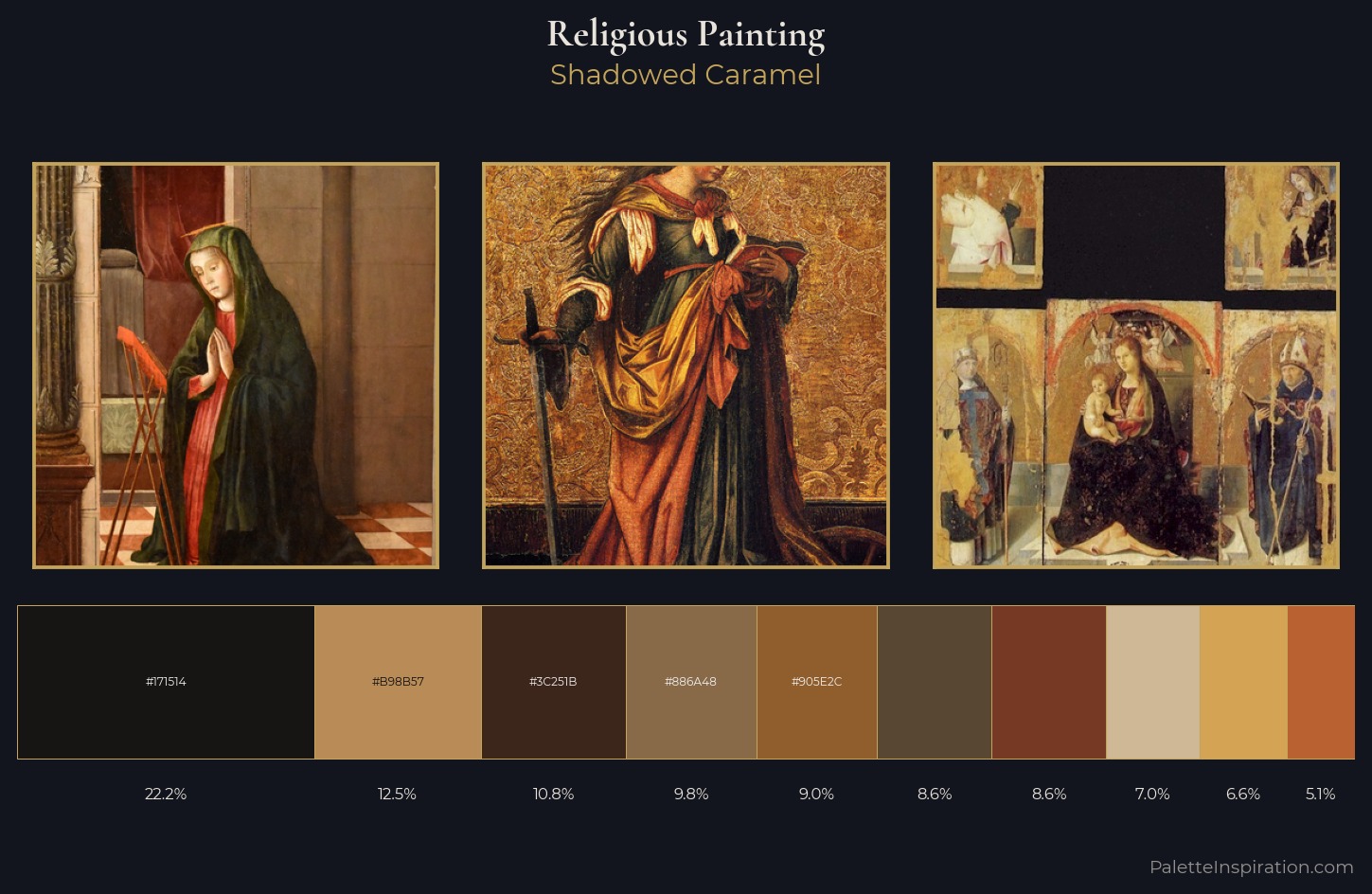 religious painting Palette 37 — Shadowed Caramel