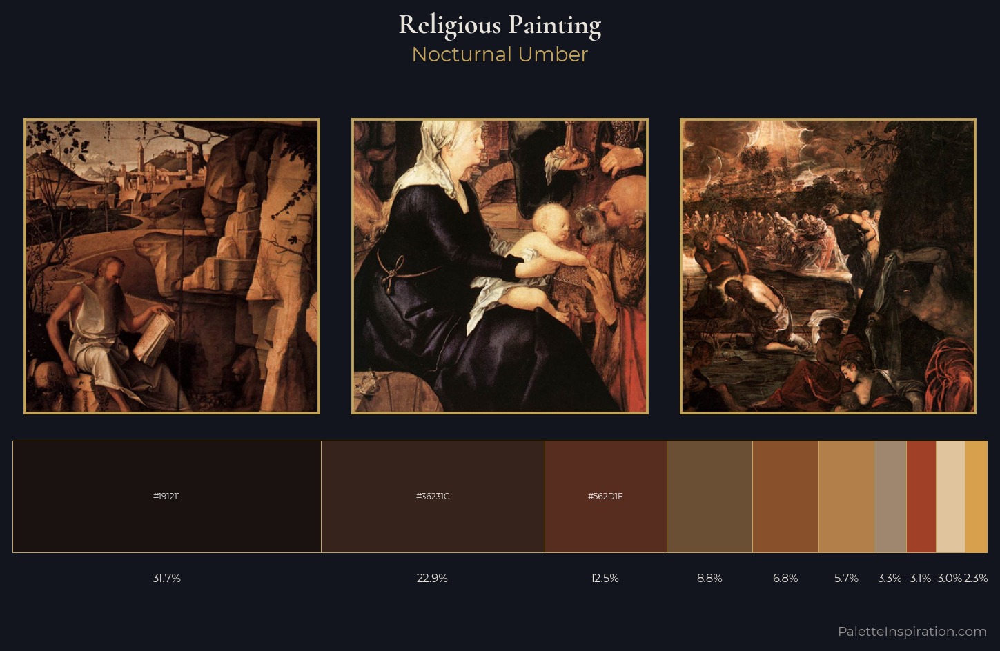 religious painting Palette 39 — Nocturnal Umber