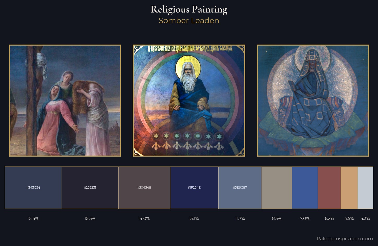 religious painting Palette 41 — Somber Leaden