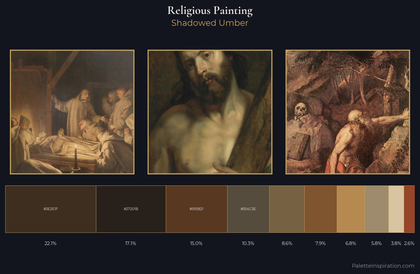 religious painting Palette 43 — Shadowed Umber