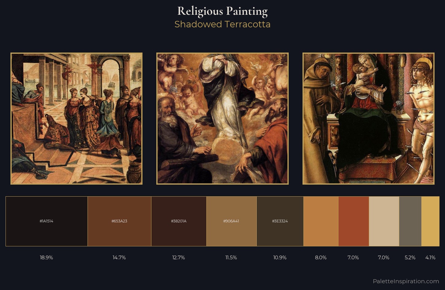 religious painting Palette 44 — Shadowed Terracotta