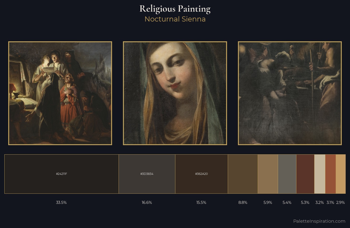 religious painting Palette 46 — Nocturnal Sienna