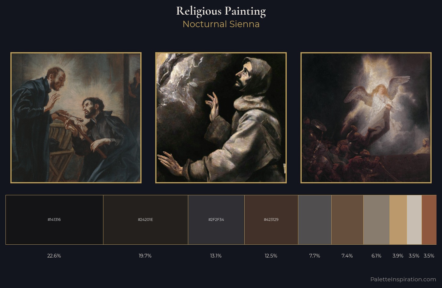 religious painting Palette 48 — Nocturnal Sienna