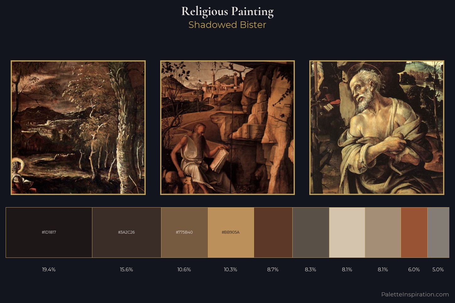 religious painting Master Palette — Shadowed Bister
