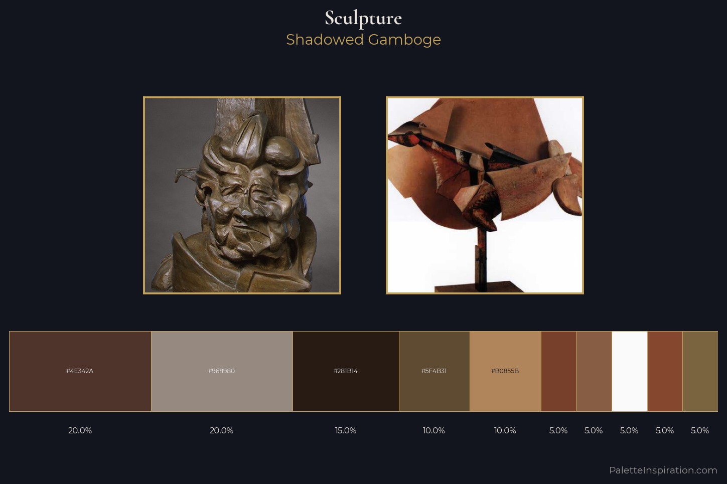 sculpture Master Palette — Shadowed Gamboge