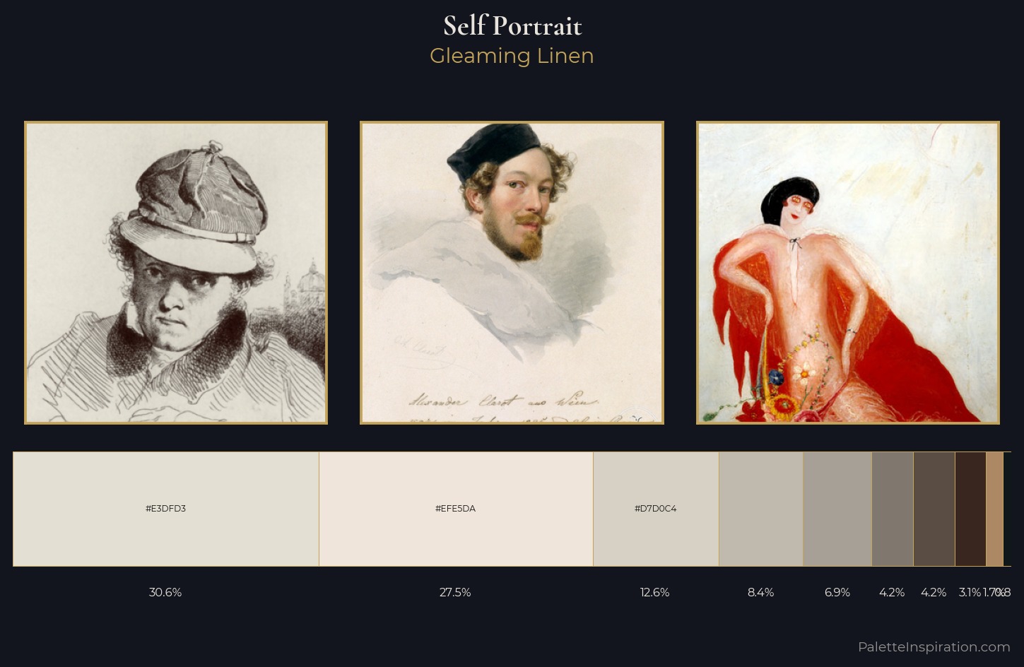 self-portrait Palette 3 — Gleaming Linen