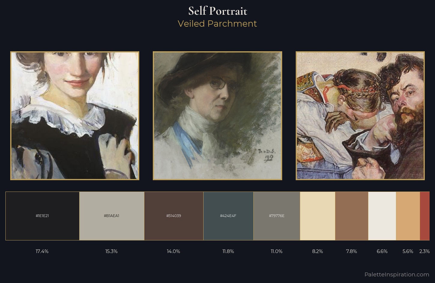 self-portrait Palette 7 — Veiled Parchment