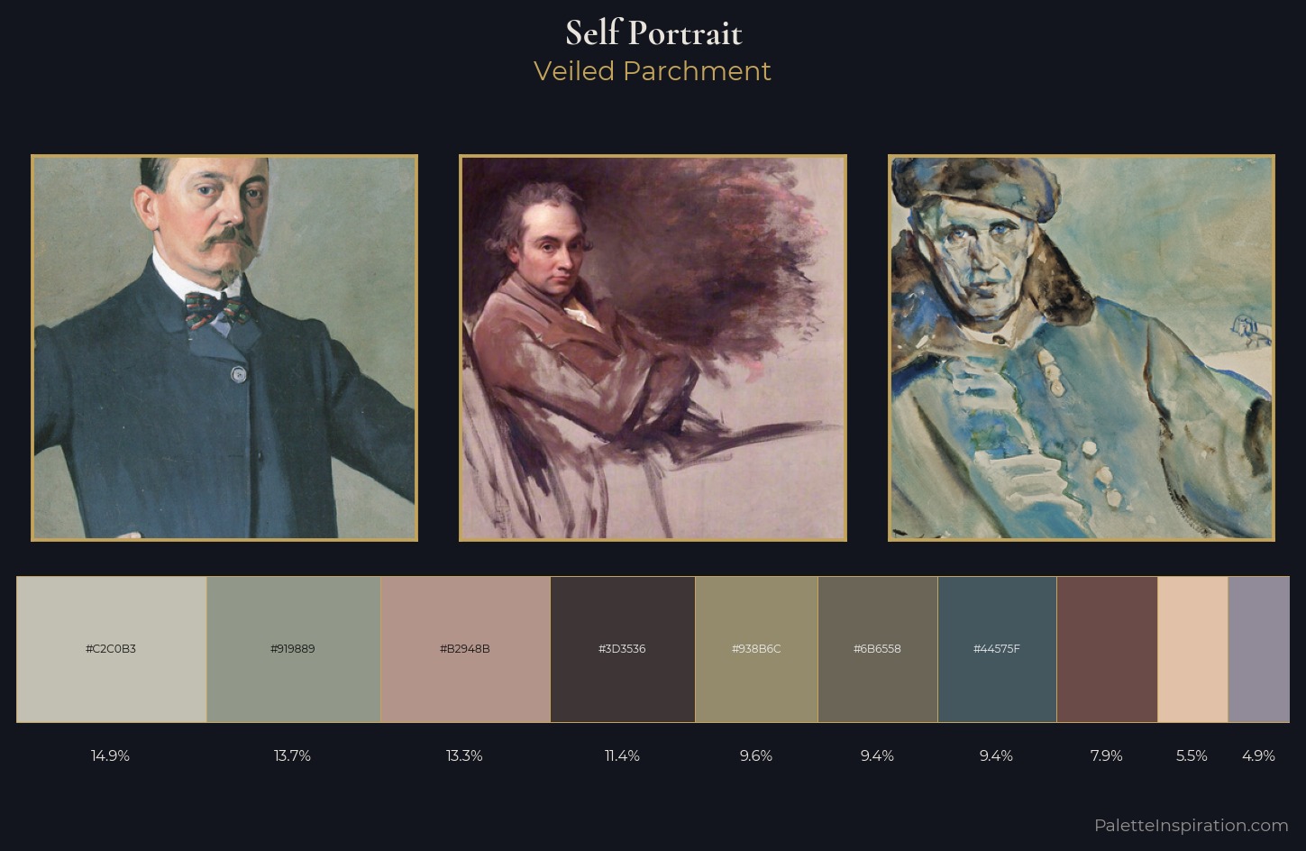 self-portrait Palette 9 — Veiled Parchment