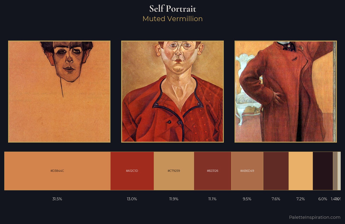 self-portrait Palette 21 — Muted Vermillion