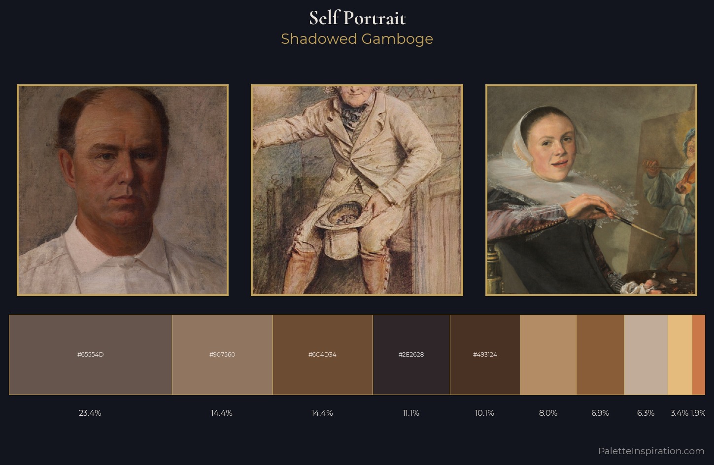 self-portrait Palette 24 — Shadowed Gamboge