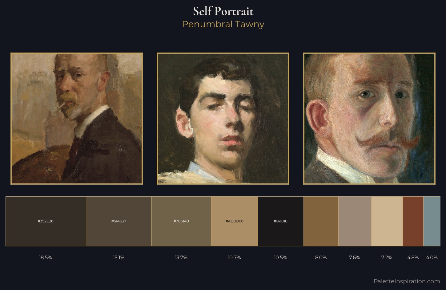 self-portrait Palette 32 — Penumbral Tawny
