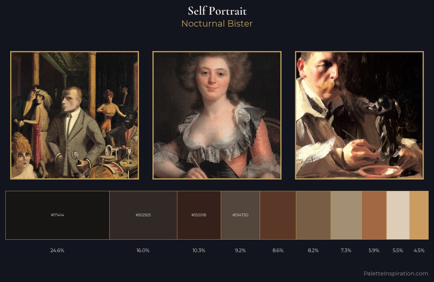self-portrait Palette 37 — Nocturnal Bister