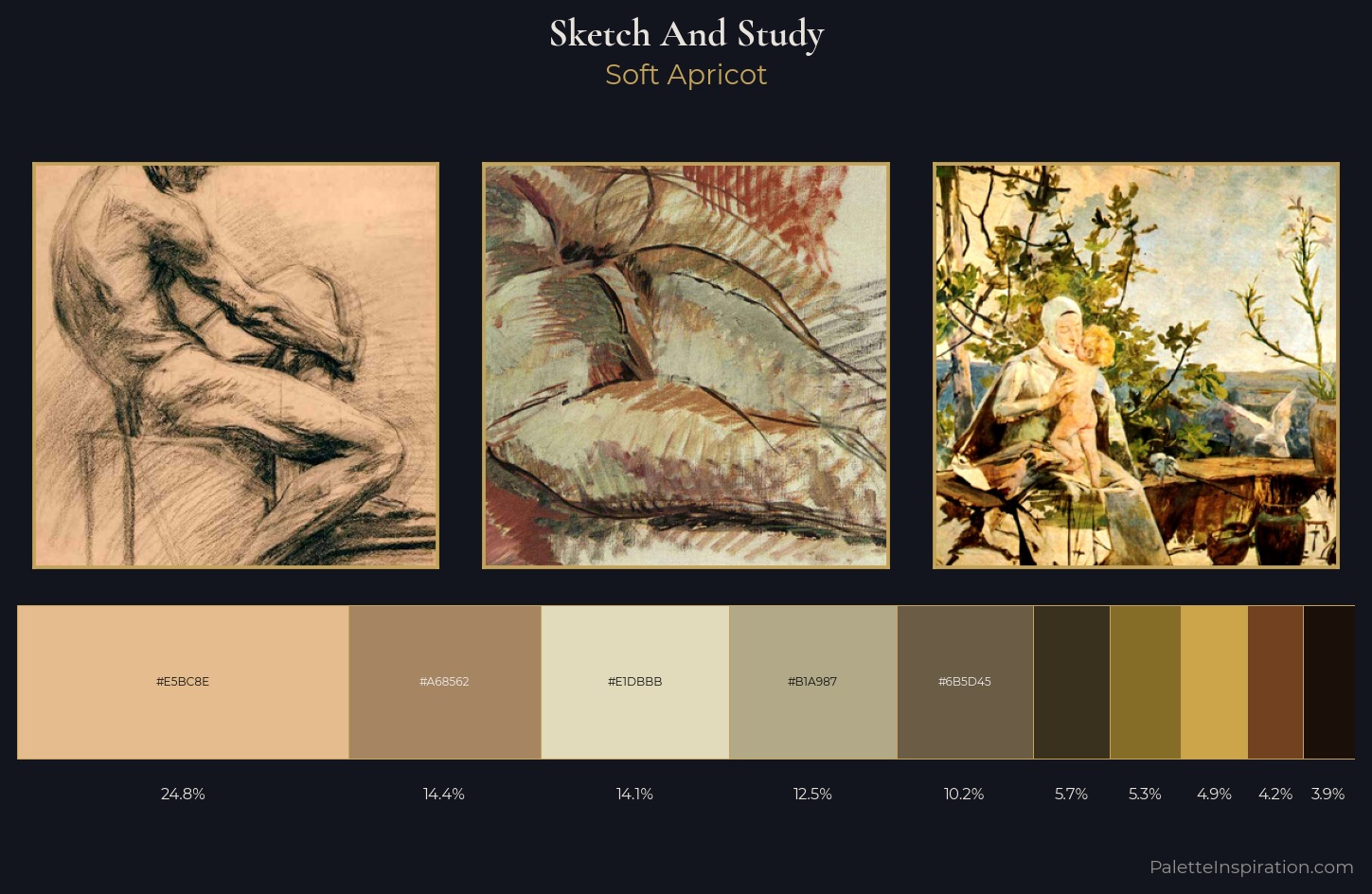 sketch and study Palette 3 — Soft Apricot
