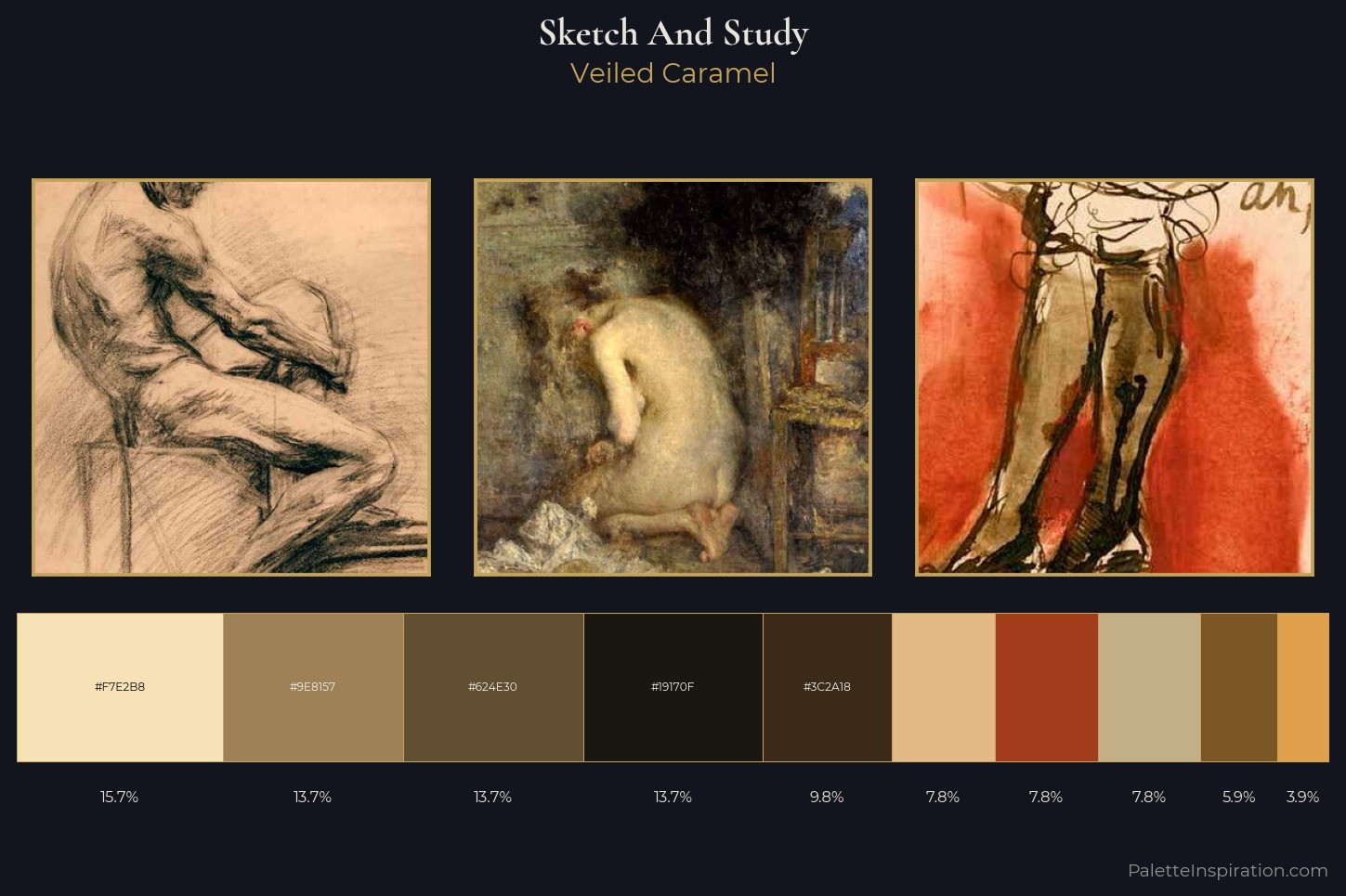 sketch and study Master Palette — Veiled Caramel