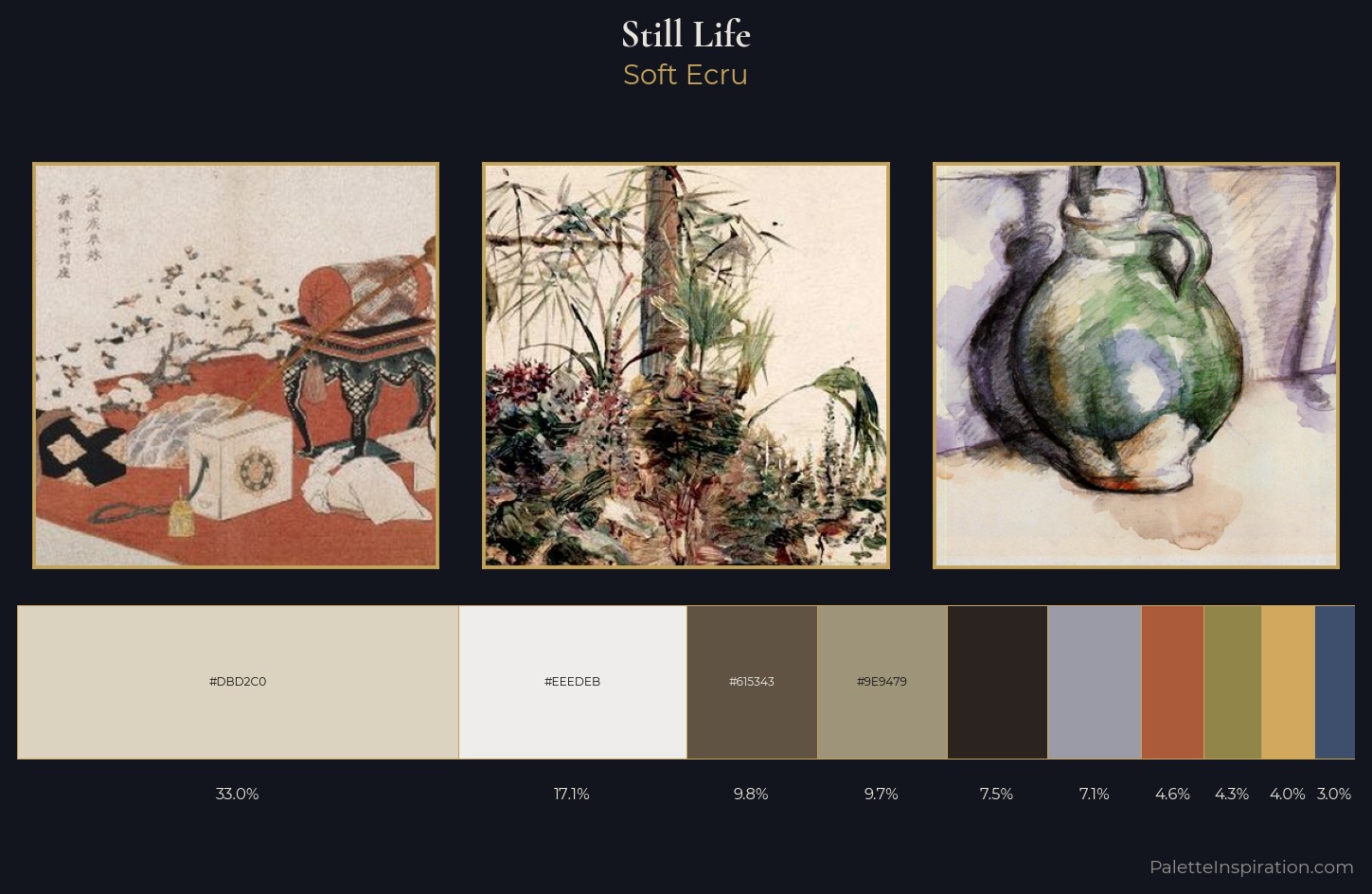 still life Palette 5 — Soft Ecru