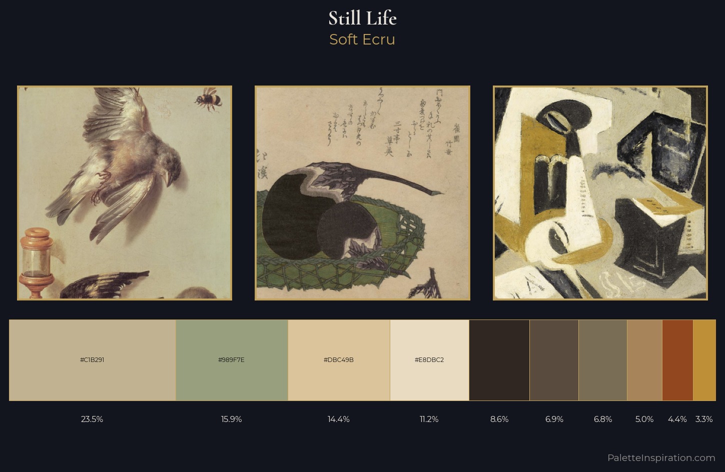 still life Palette 6 — Soft Ecru