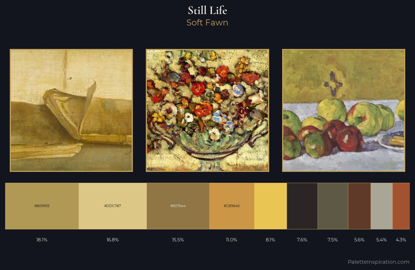 still life Palette 10 — Soft Fawn
