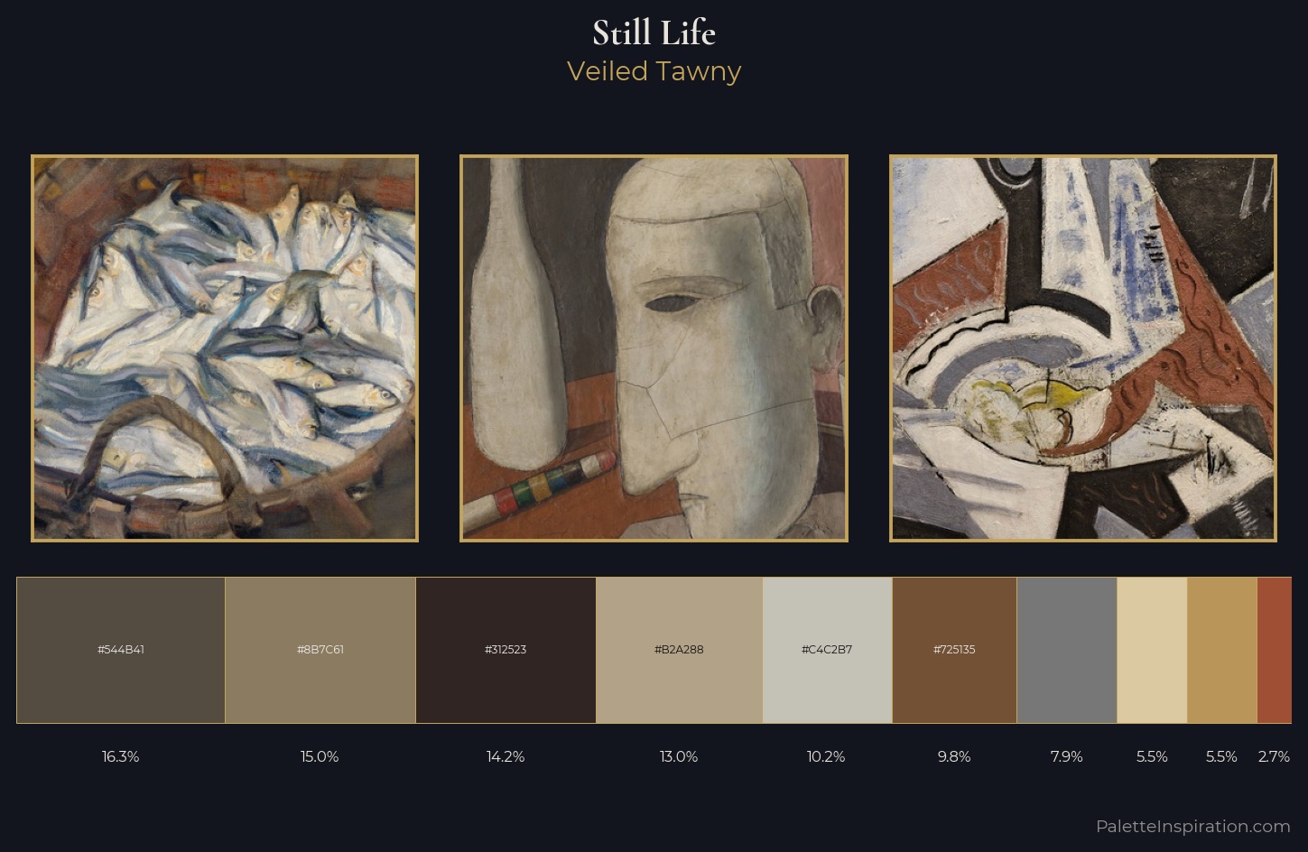 still life Palette 11 — Veiled Tawny