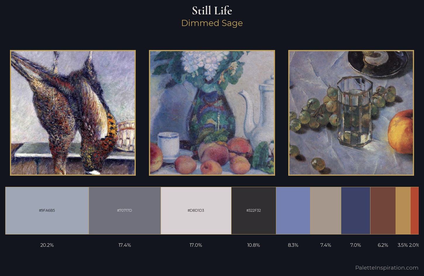 still life Palette 16 — Dimmed Sage