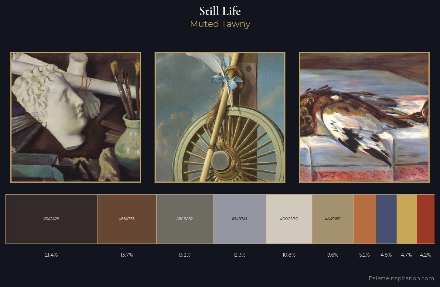 still life Palette 20 — Muted Tawny