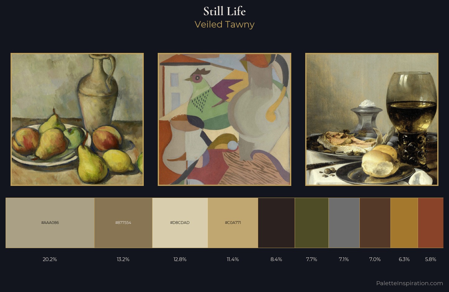 still life Palette 26 — Veiled Tawny