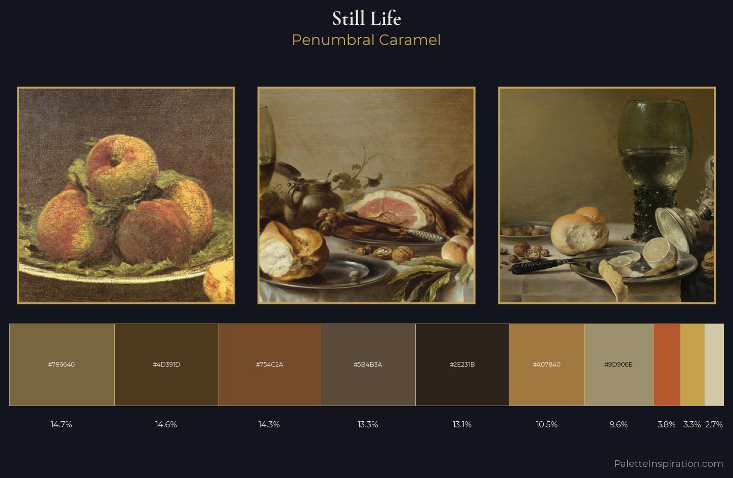 still life Palette 31 — Penumbral Caramel