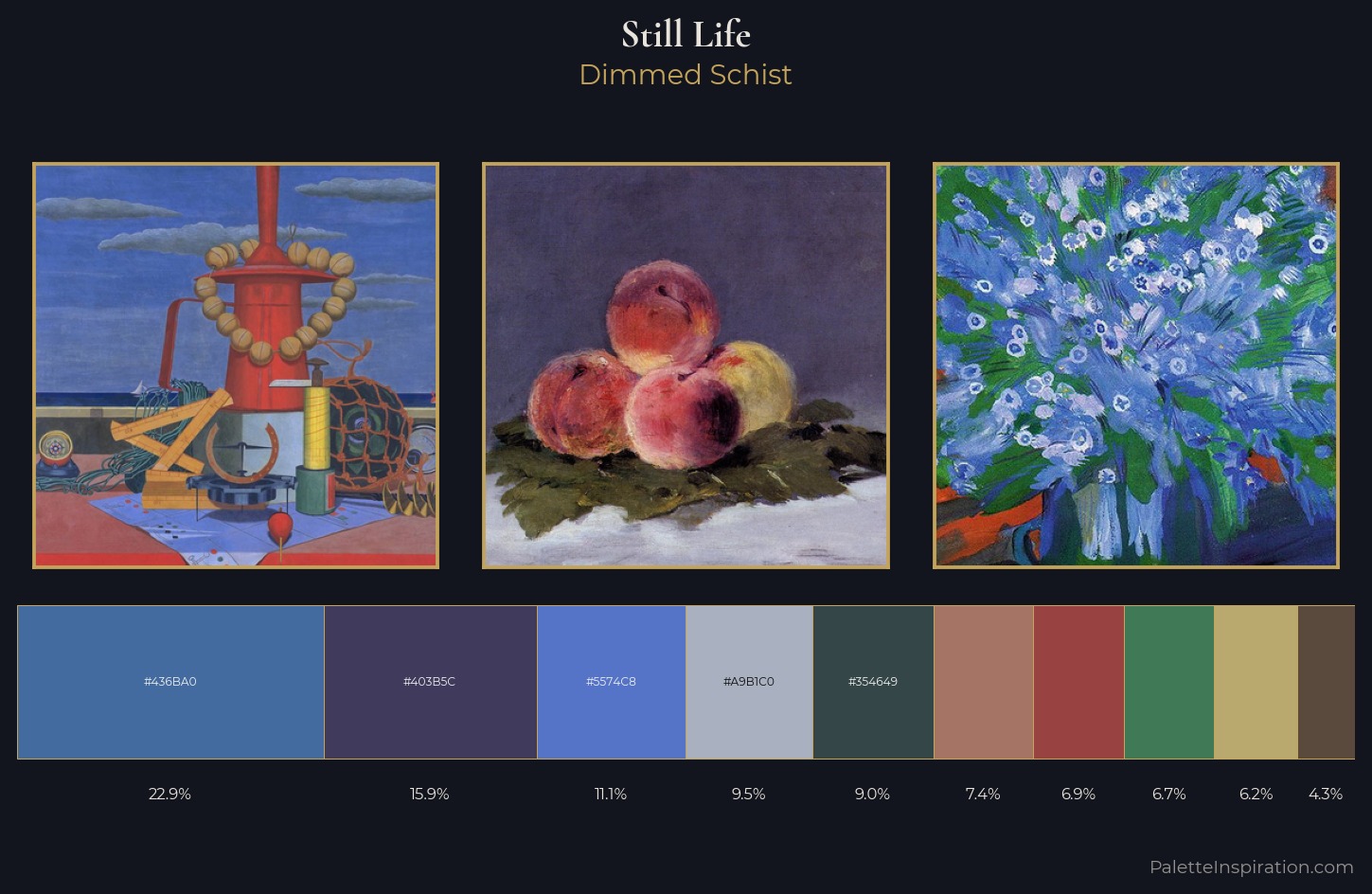 still life Palette 34 — Dimmed Schist