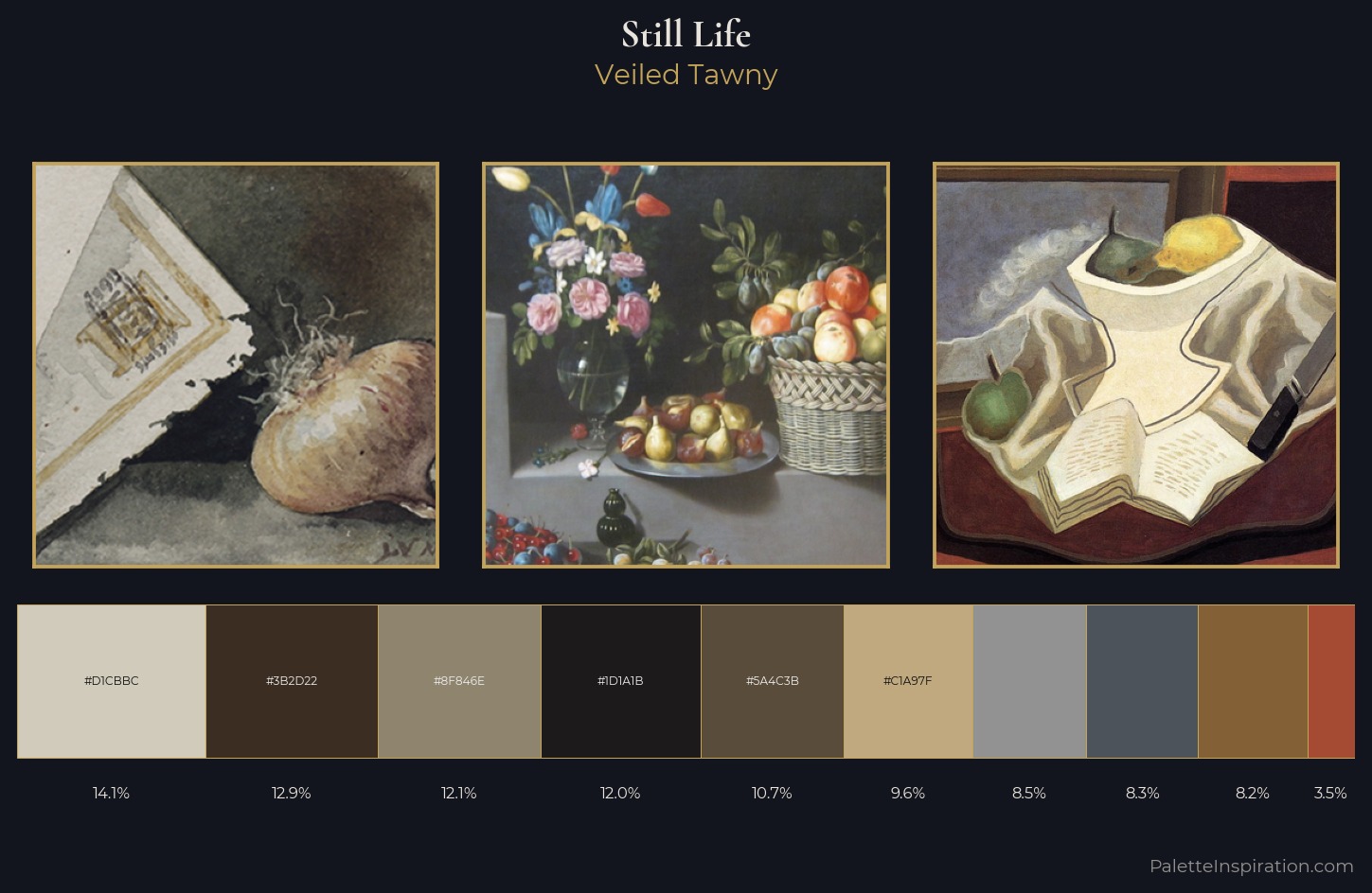 still life Palette 35 — Veiled Tawny