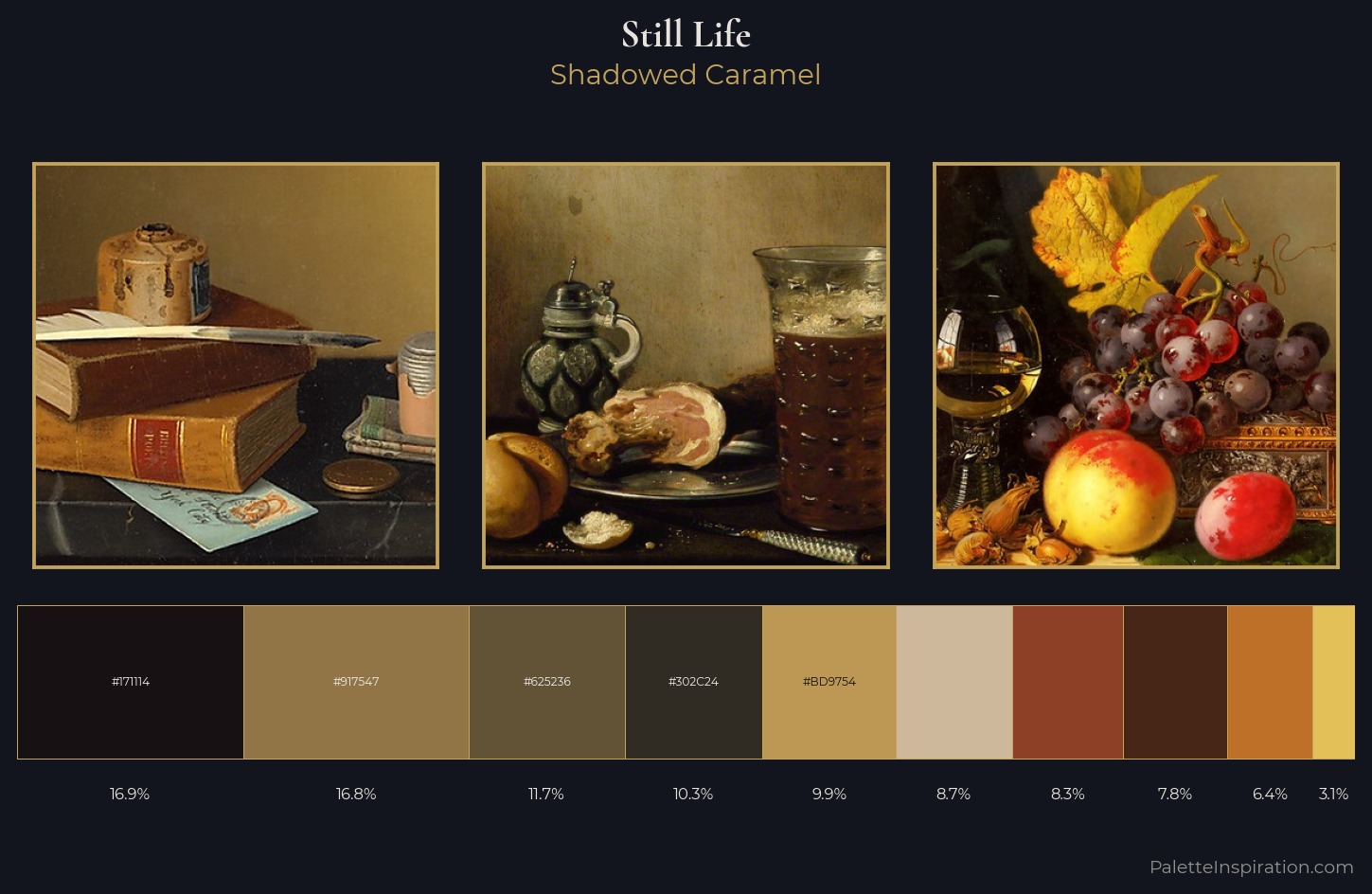 still life Palette 39 — Shadowed Caramel
