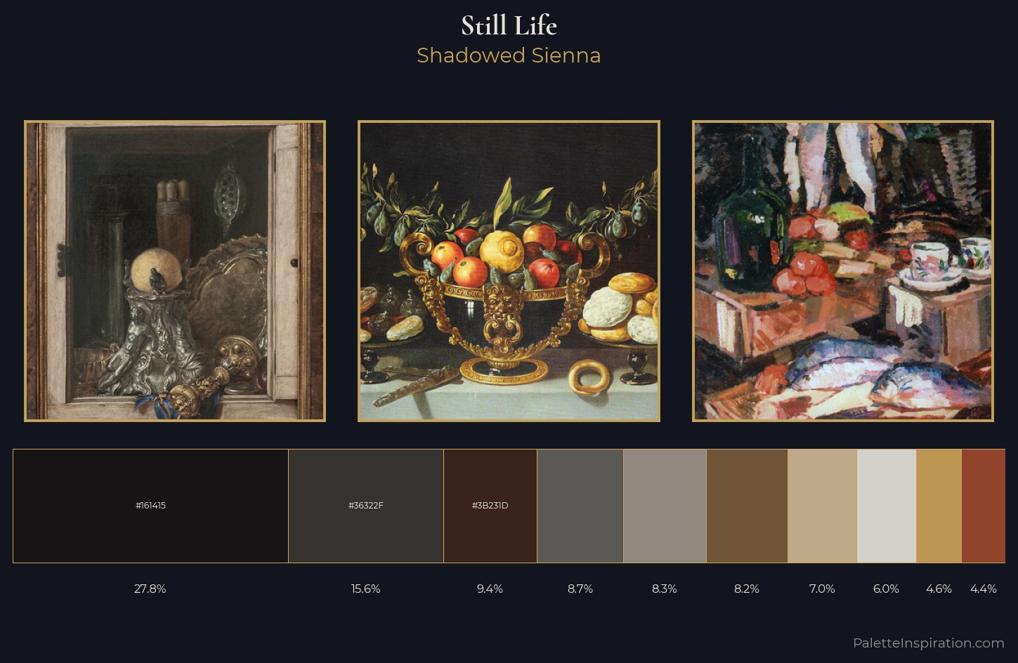 still life Palette 40 — Shadowed Sienna