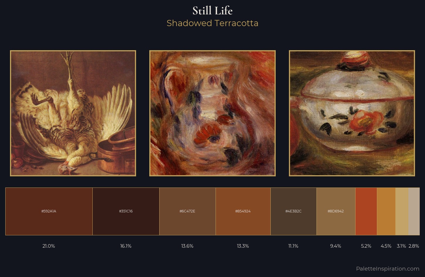 still life Palette 42 — Shadowed Terracotta