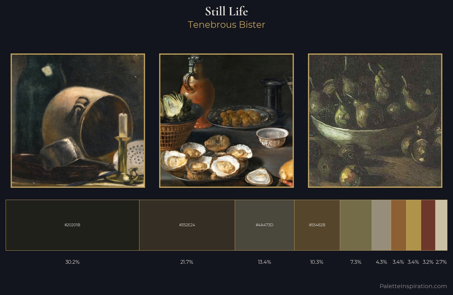 still life Palette 43 — Tenebrous Bister