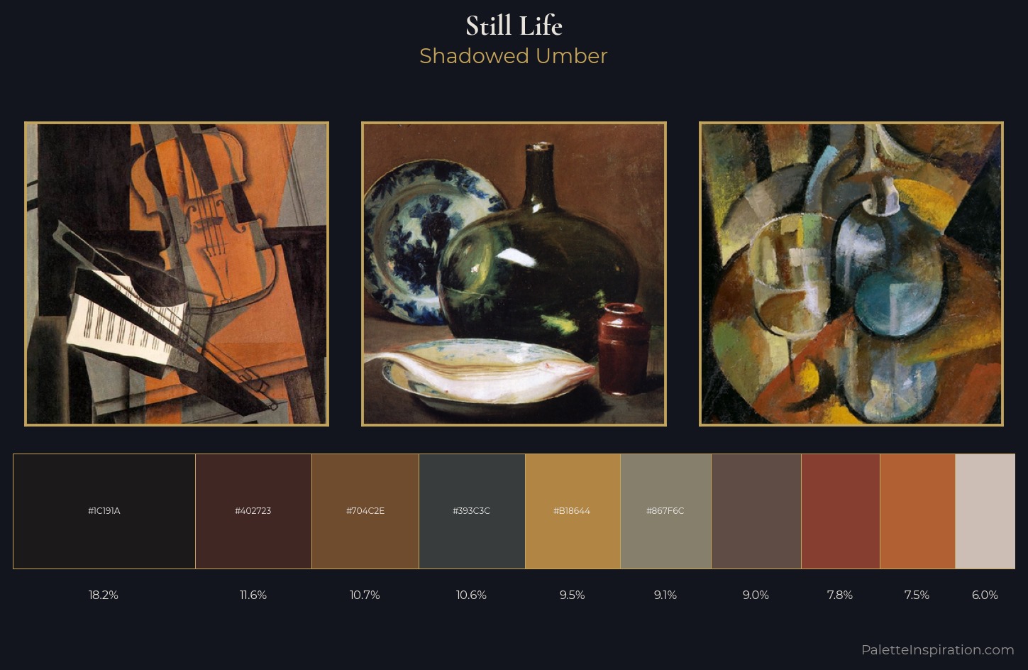 still life Palette 46 — Shadowed Umber