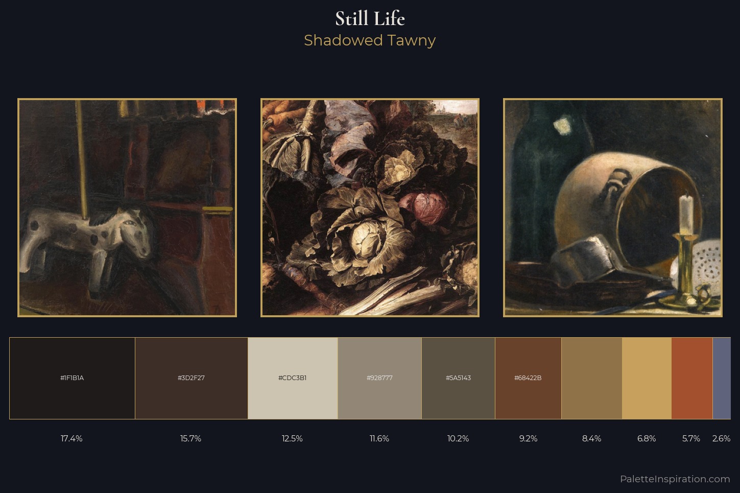still life Master Palette — Shadowed Tawny