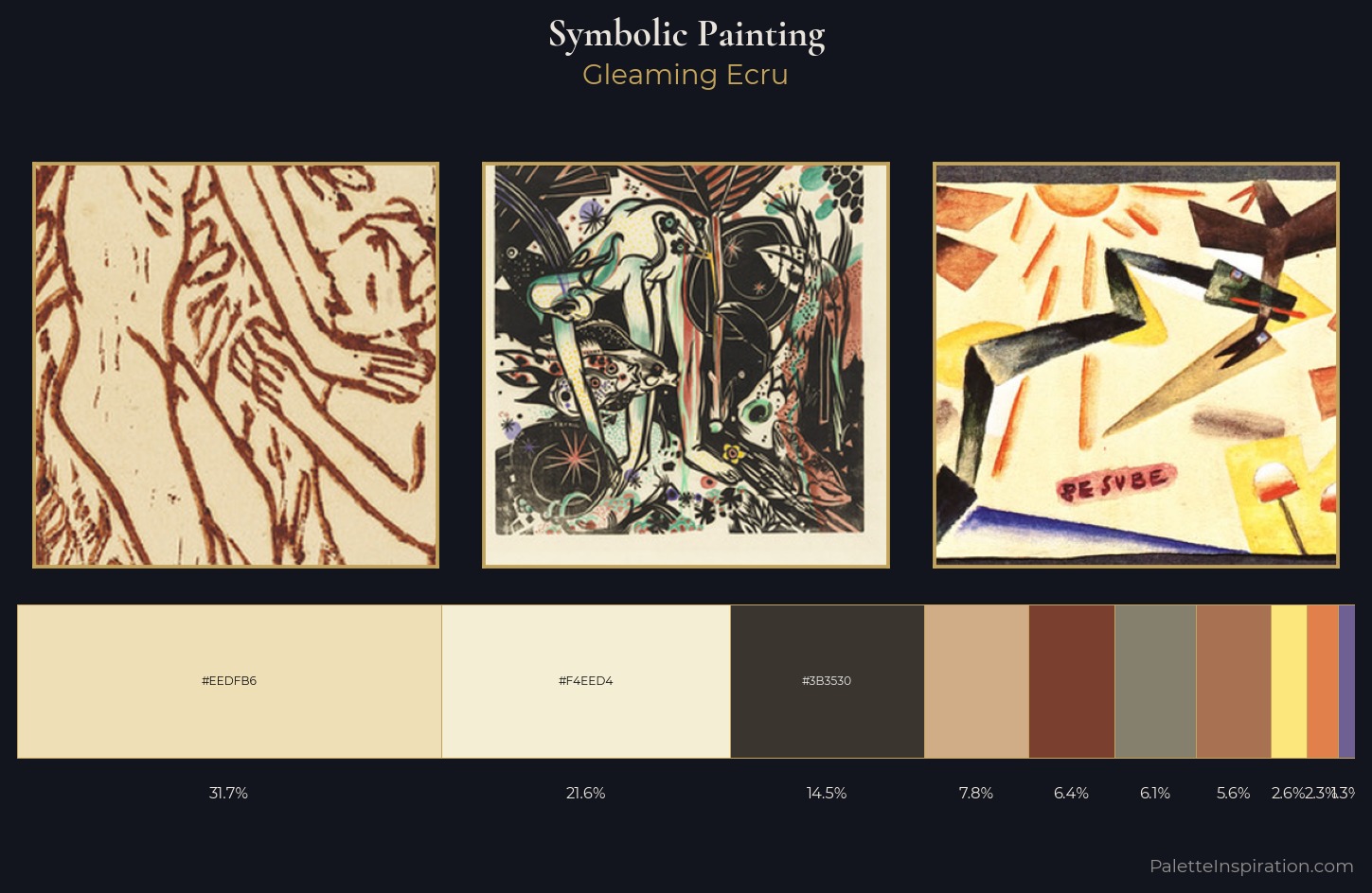 symbolic painting Palette 3 — Gleaming Ecru