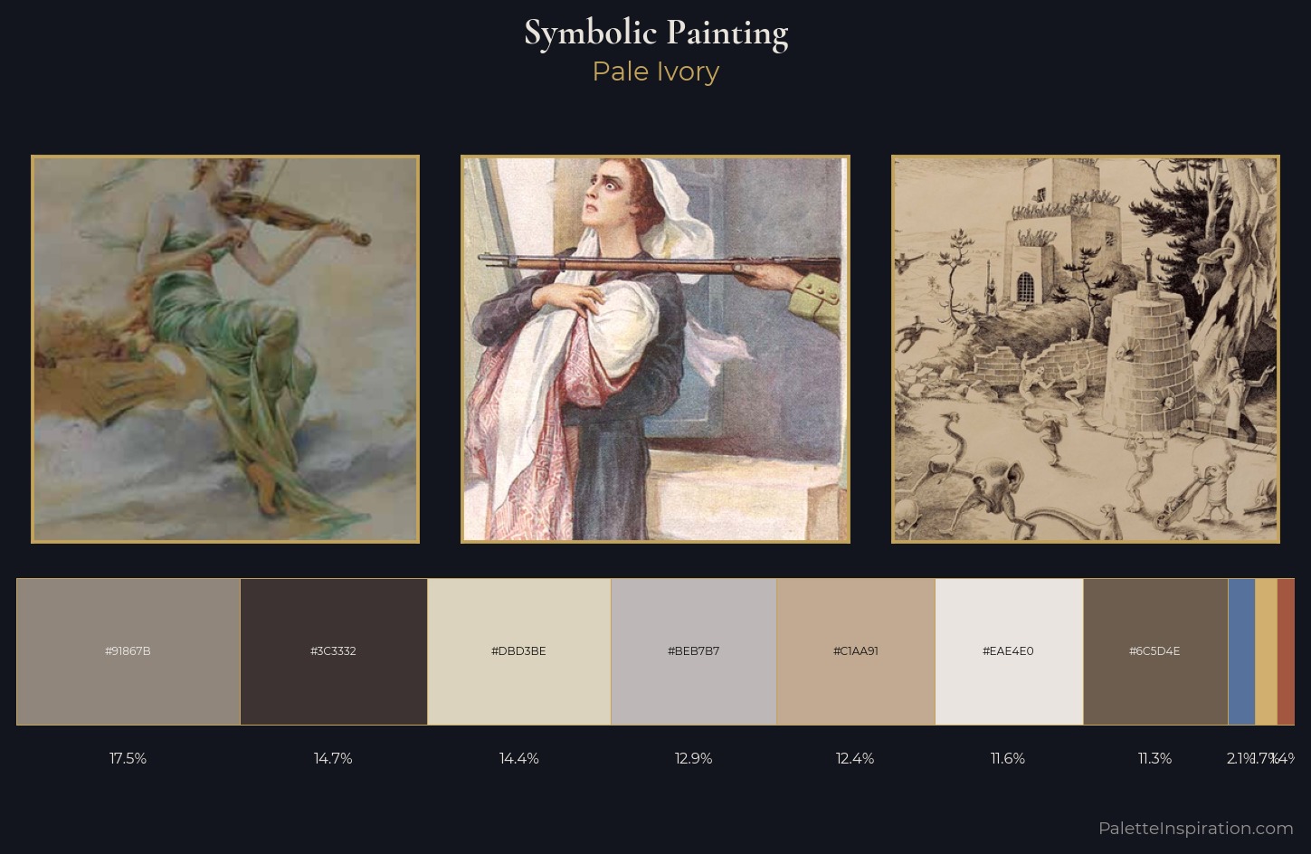 symbolic painting Palette 4 — Pale Ivory
