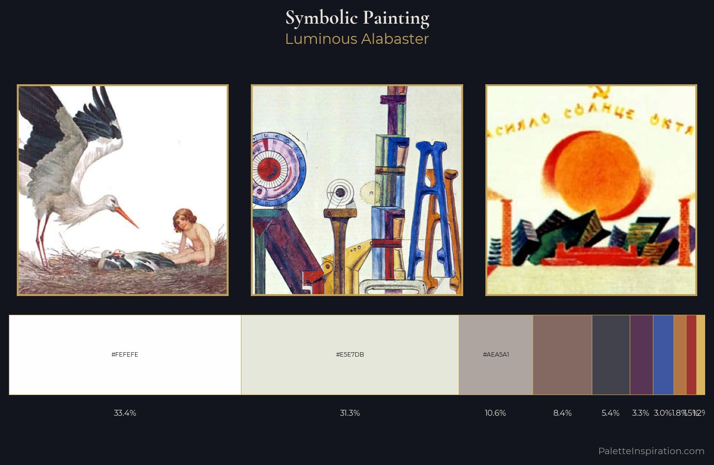 symbolic painting Palette 7 — Luminous Alabaster