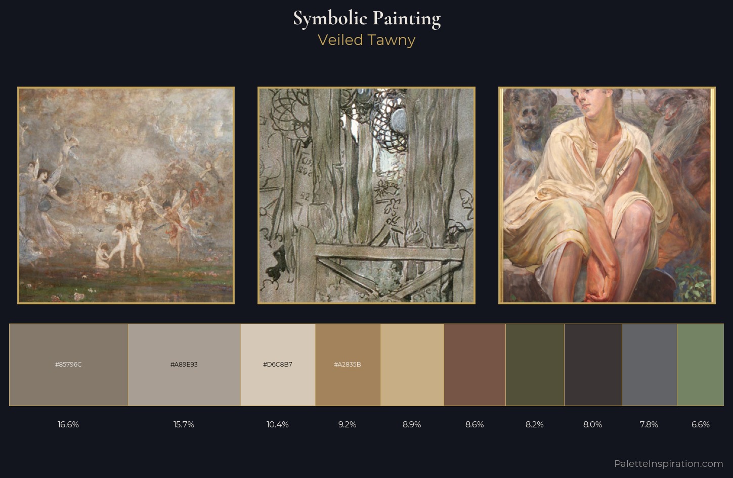 symbolic painting Palette 11 — Veiled Tawny