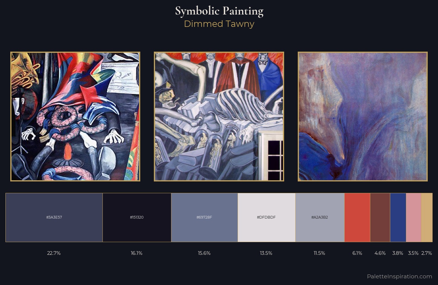 symbolic painting Palette 14 — Dimmed Tawny