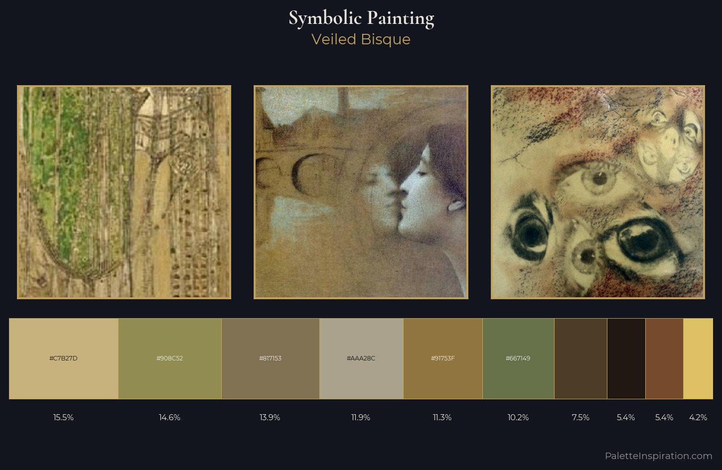 symbolic painting Palette 15 — Veiled Bisque