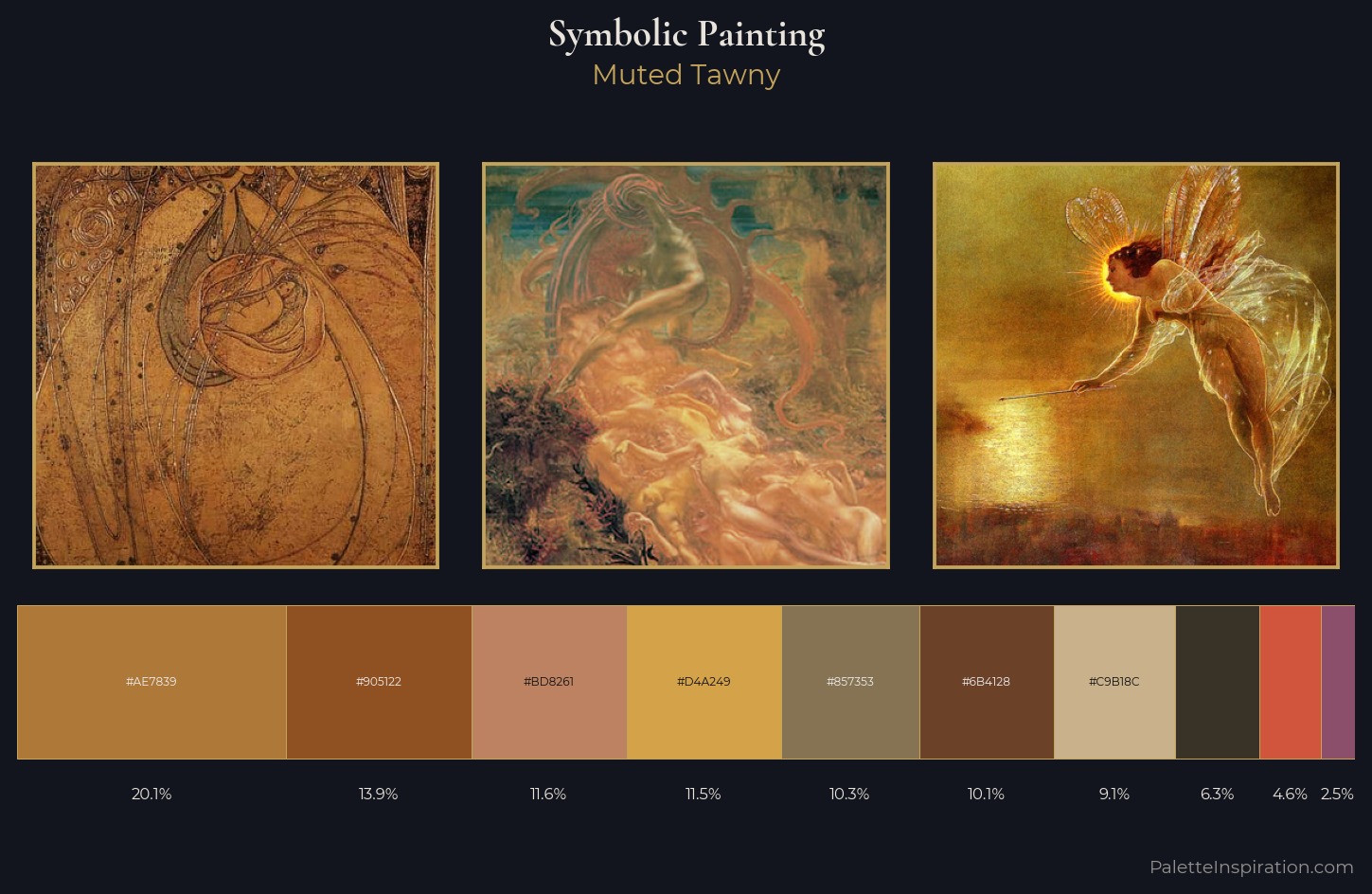 symbolic painting Palette 16 — Muted Tawny