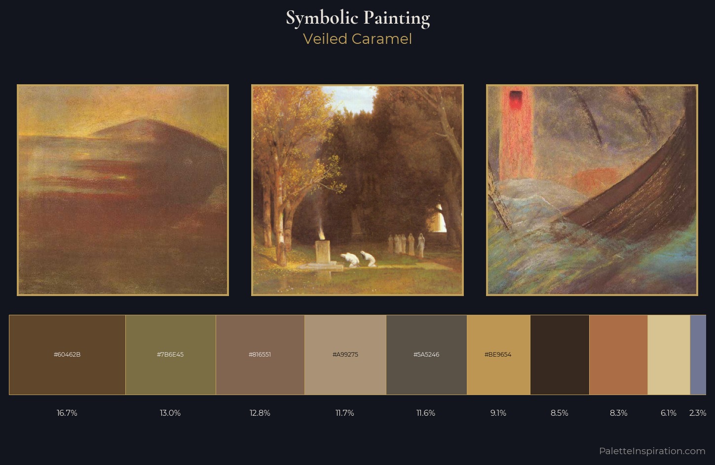 symbolic painting Palette 18 — Veiled Caramel