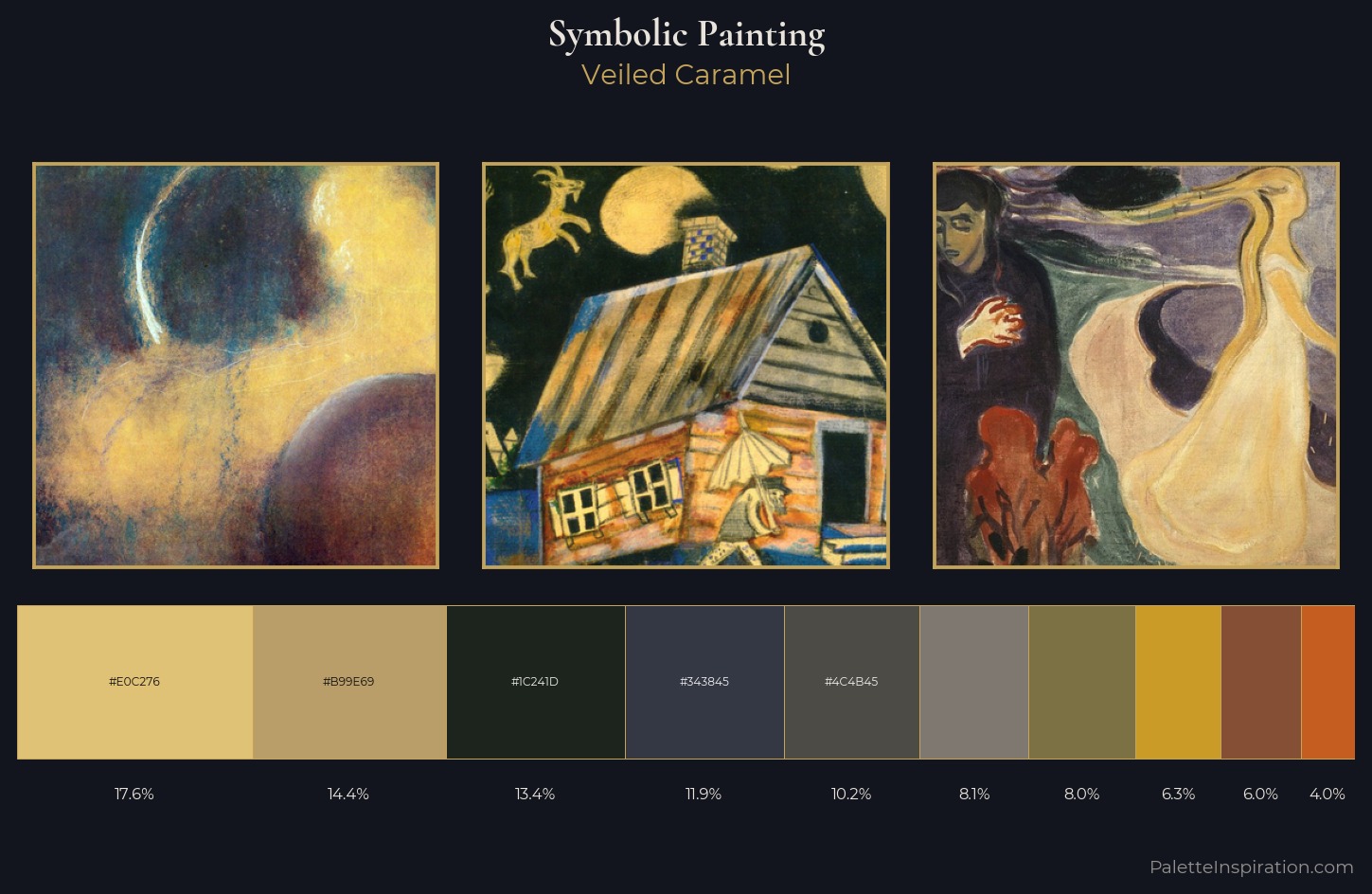 symbolic painting Palette 24 — Veiled Caramel