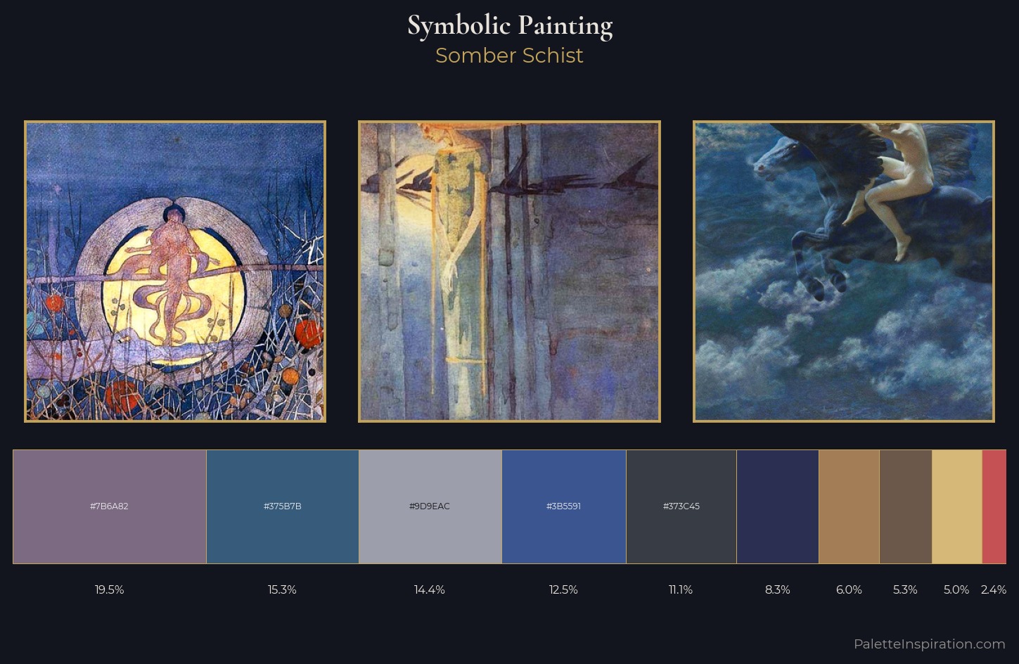 symbolic painting Palette 27 — Somber Schist