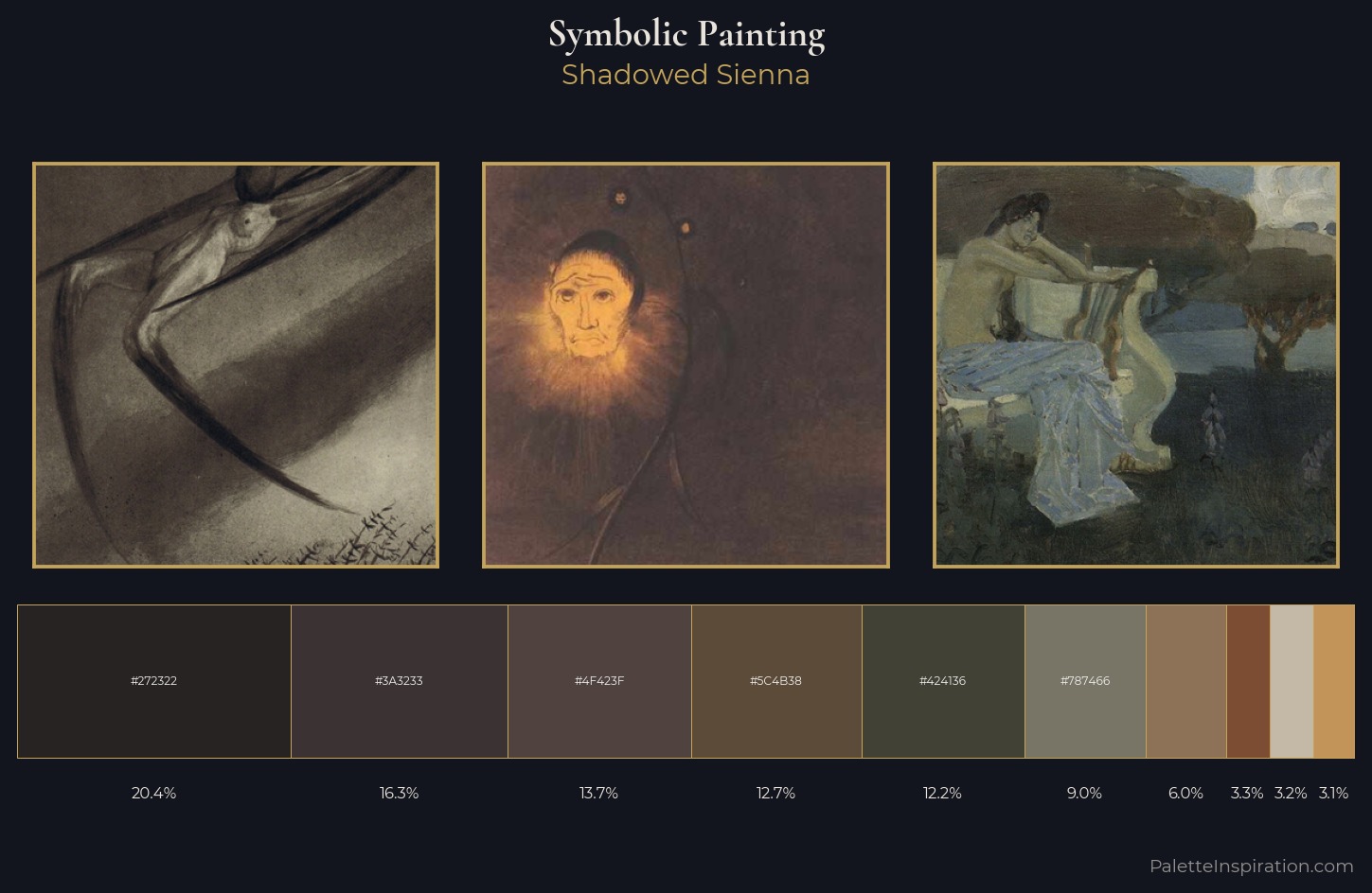 symbolic painting Palette 29 — Shadowed Sienna