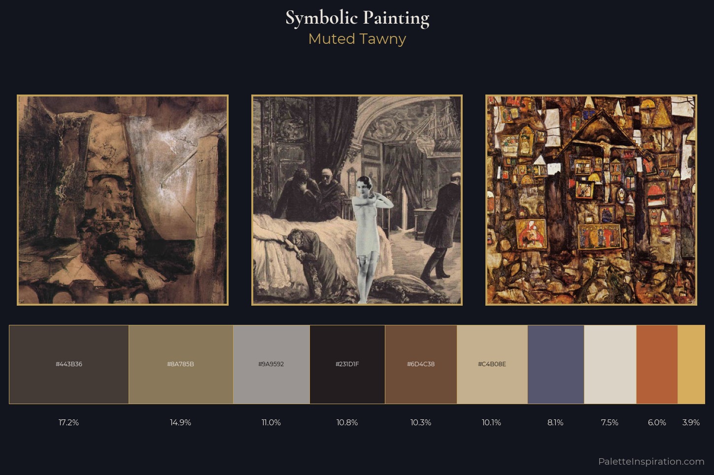 symbolic painting Master Palette — Muted Tawny
