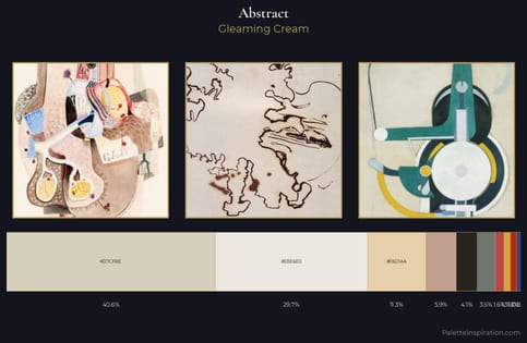 abstract Palette 7 - Gleaming Cream