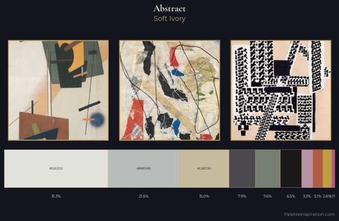 abstract Palette 9 - Soft Ivory